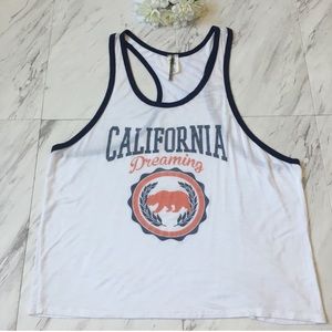 “California Dreaming” Graphic Racerback Tank